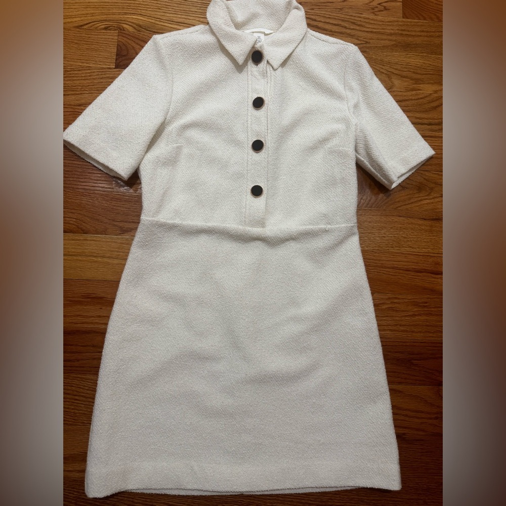 H&M Cream Button-Up Dress